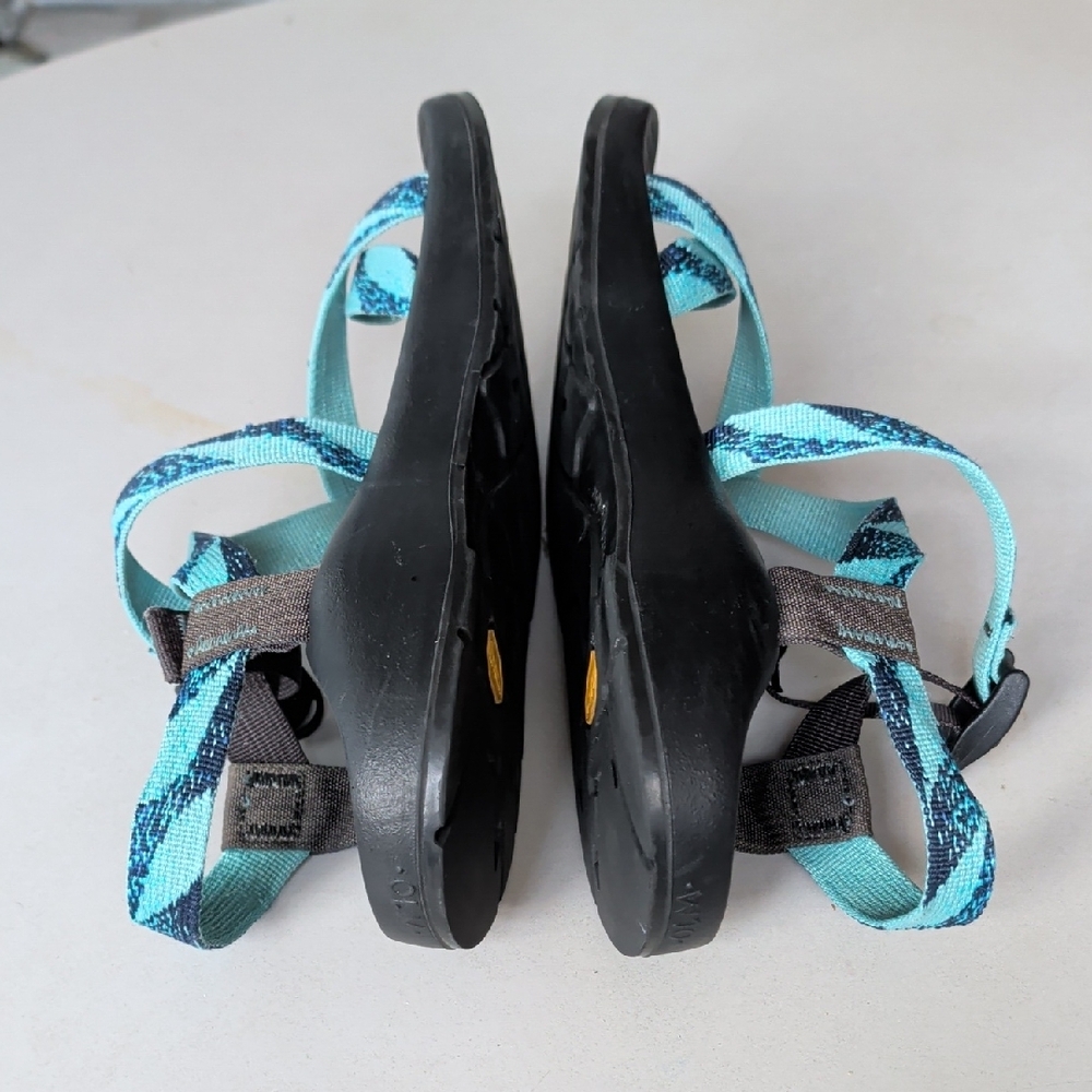 Chaco Teal & Black Outdoor Sandals Women's SZ 10 Hiking Camping Walking Active - Picture 7 of 12